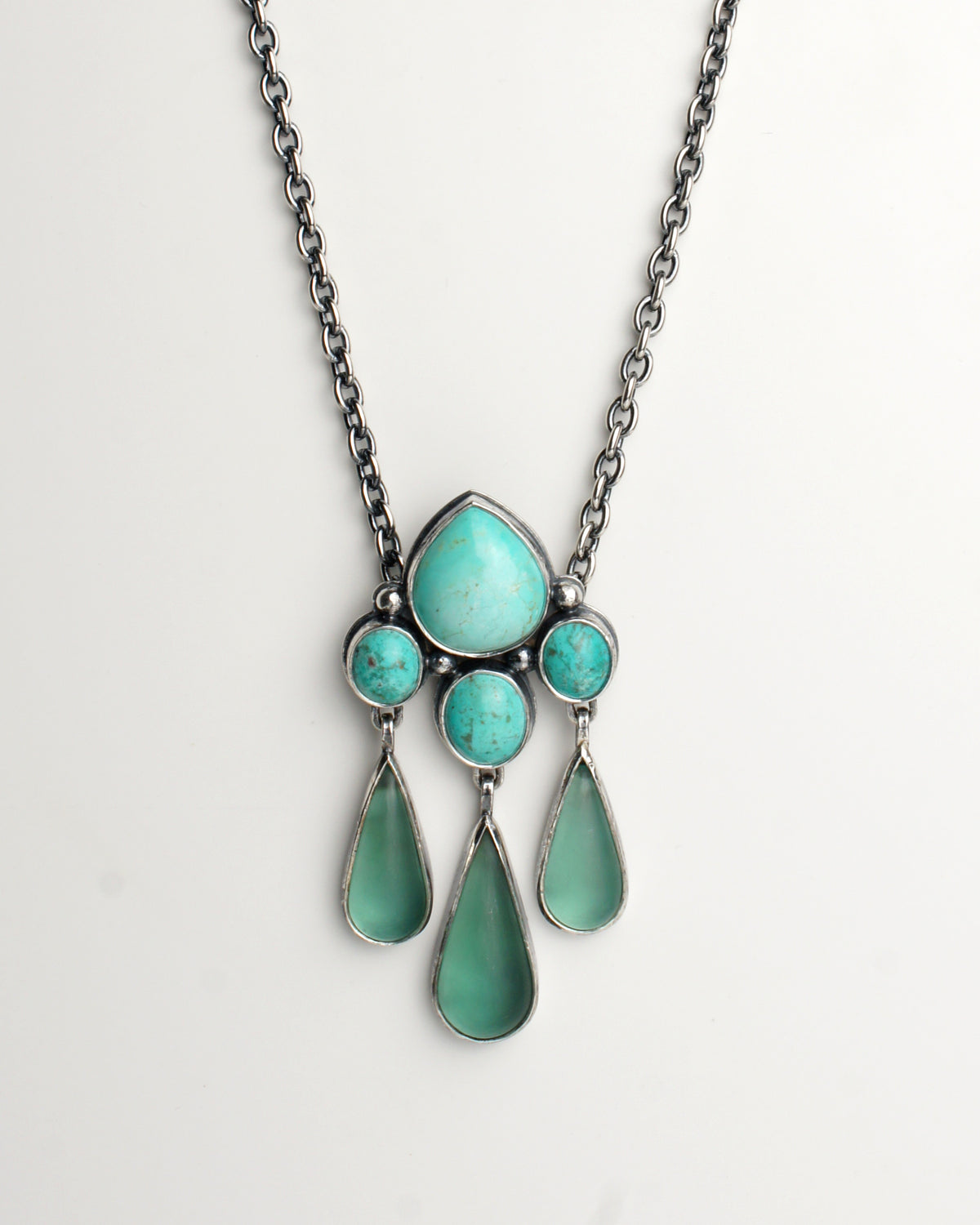Turquoise and Antique Glass
