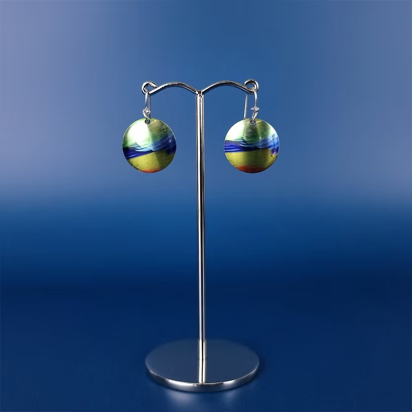 Orange Bellied Parrot Earrings