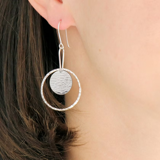 Ring and Disc Earrings
