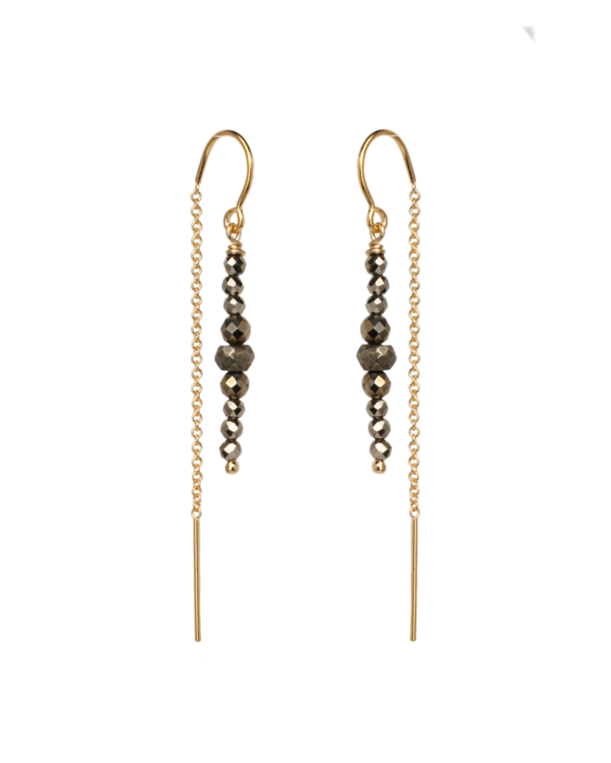 Pyrite Thread Earrings