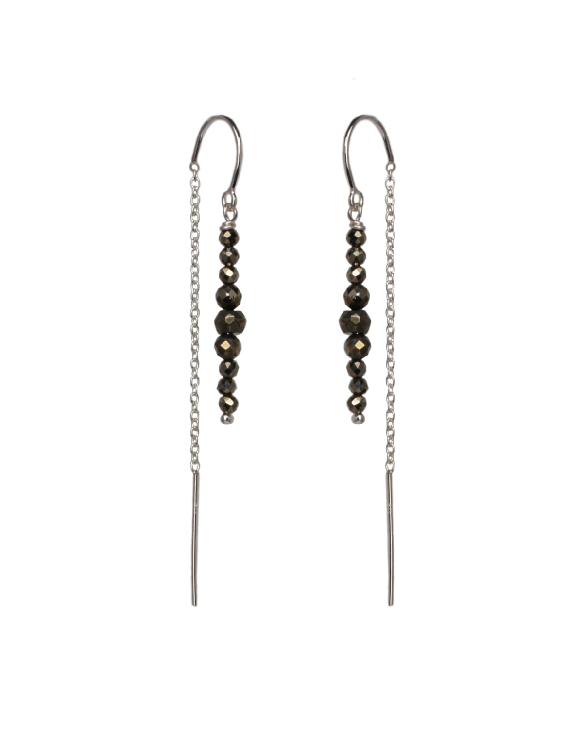 Pyrite Thread Earrings