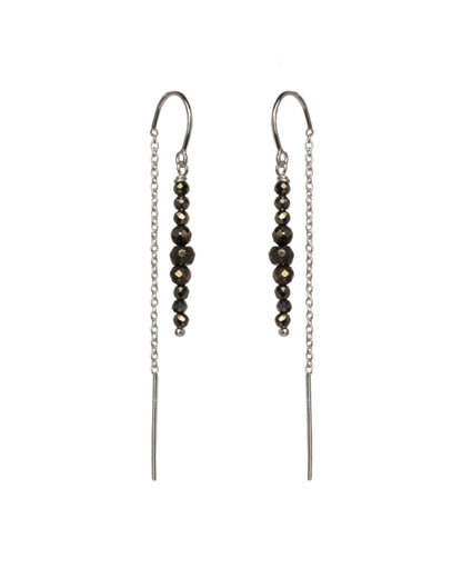 Pyrite Thread Earrings