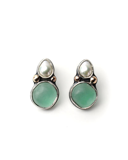 Antique Glass & Button Pearls