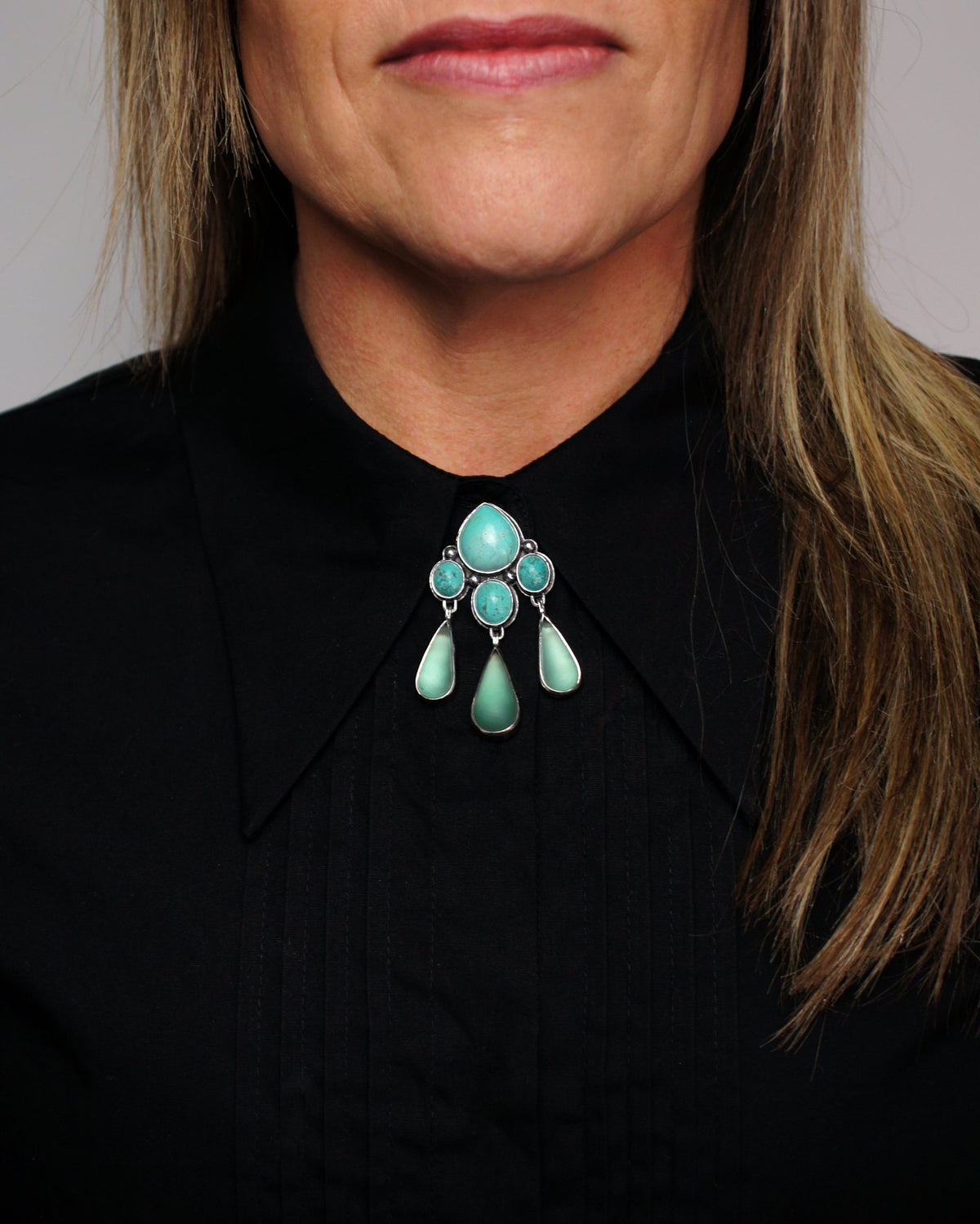 Turquoise and Antique Glass