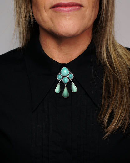 Turquoise and Antique Glass