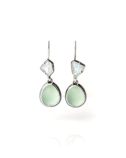 Geometric Topaz & Antique Glass