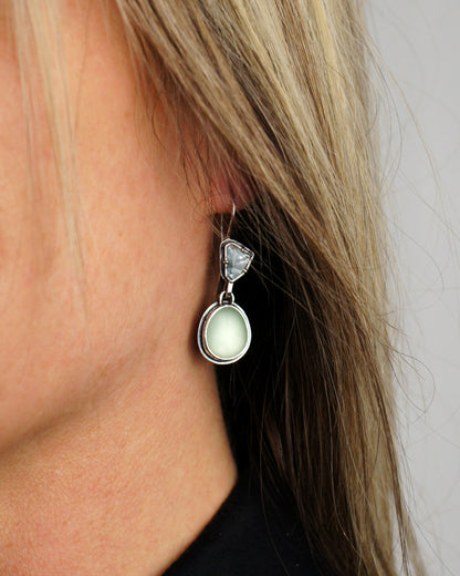 Geometric Topaz & Antique Glass