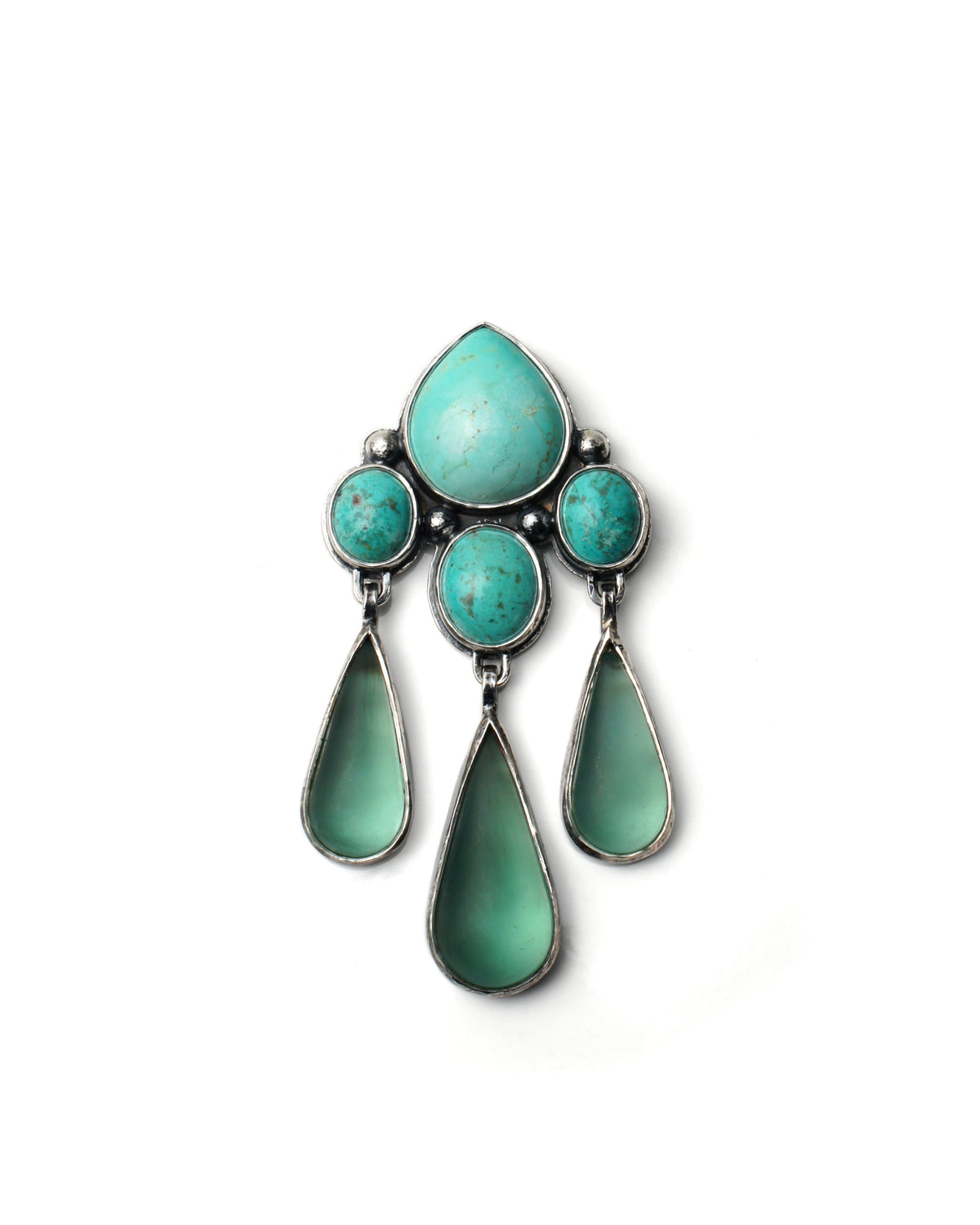 Turquoise and Antique Glass