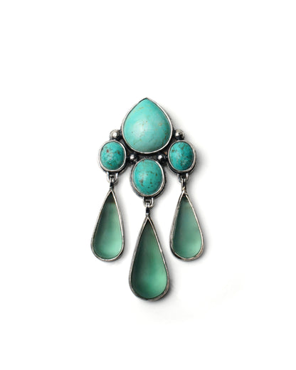 Turquoise and Antique Glass