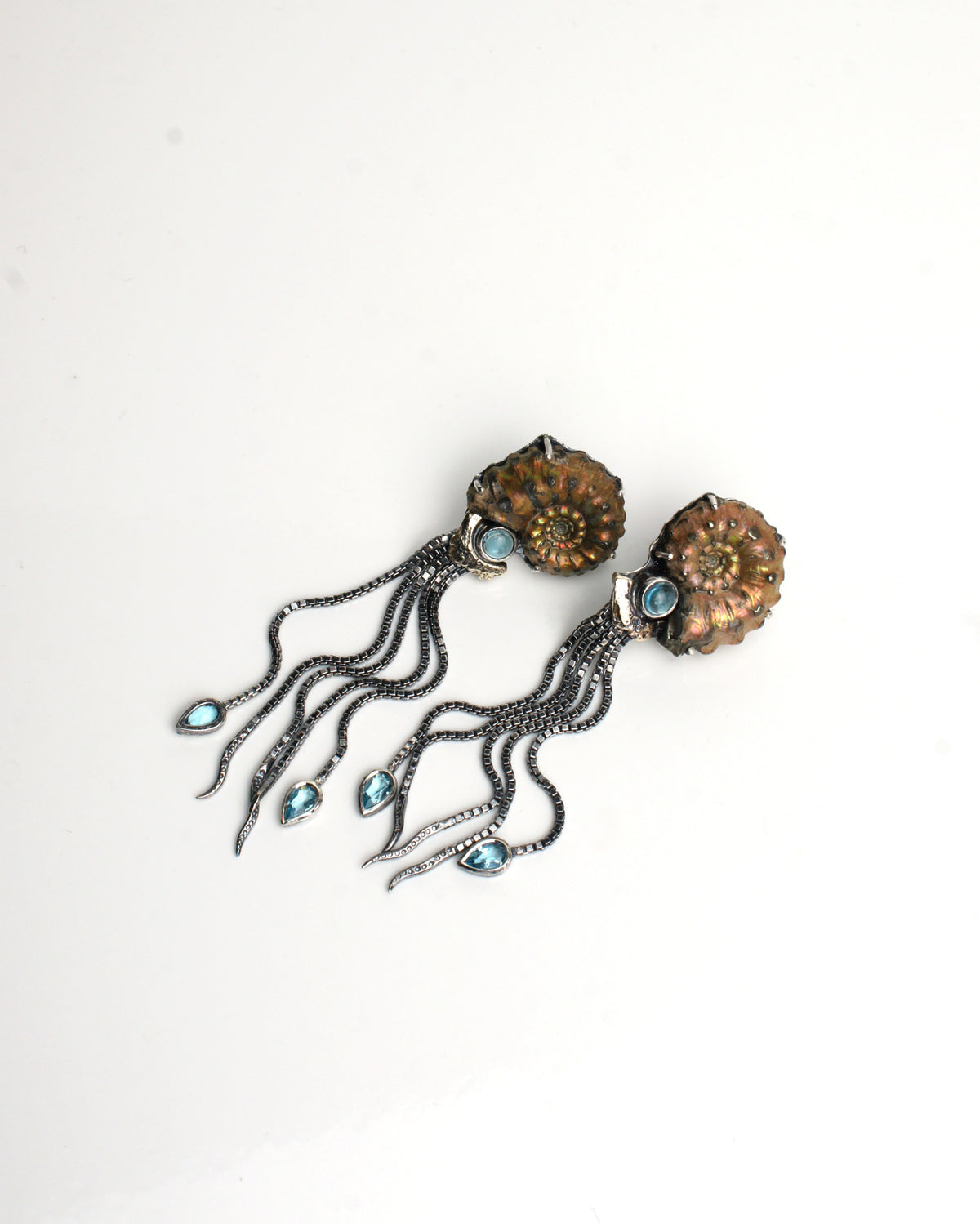 Nautilus Cephalopod | Sea Creature Inspired Earrings