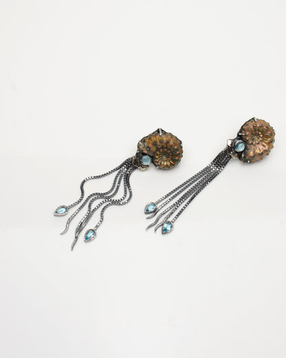 Nautilus Cephalopod | Sea Creature Inspired Earrings