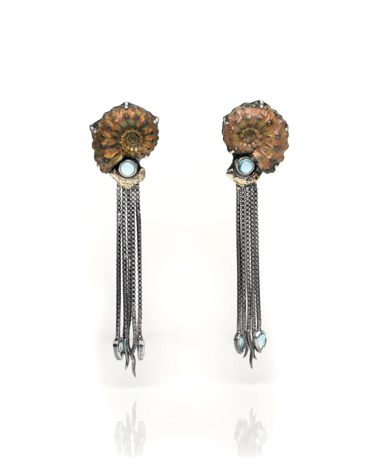 Nautilus Cephalopod | Sea Creature Inspired Earrings