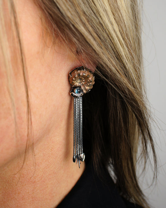 Nautilus Cephalopod | Sea Creature Inspired Earrings