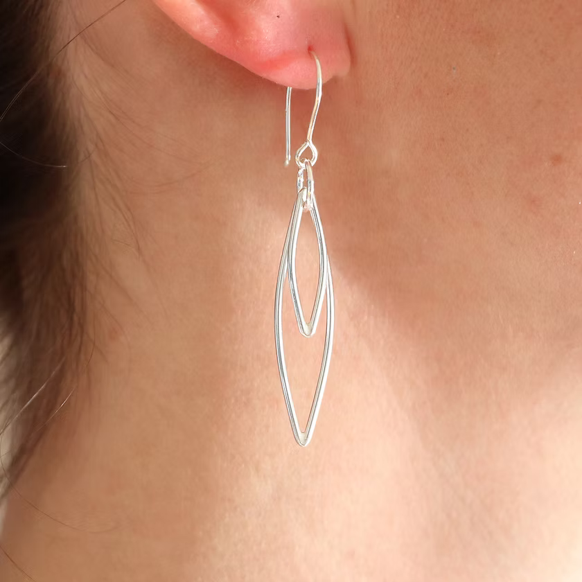 Open Leaf Earrings