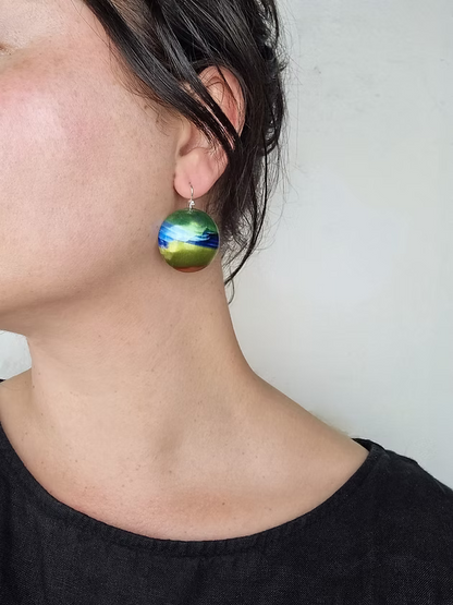 Orange Bellied Parrot Earrings