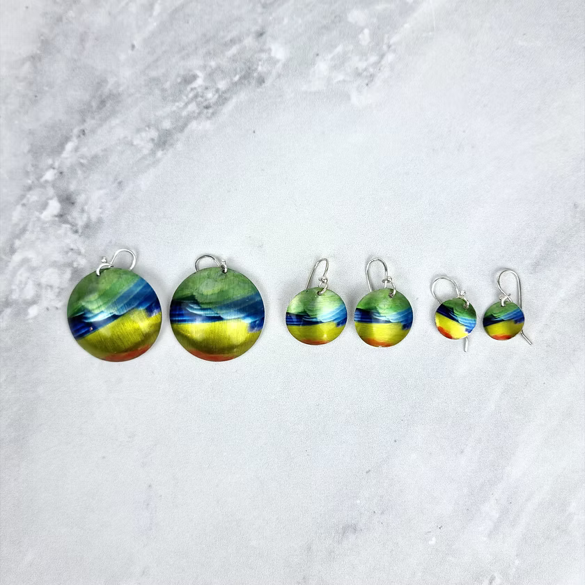Orange Bellied Parrot Earrings