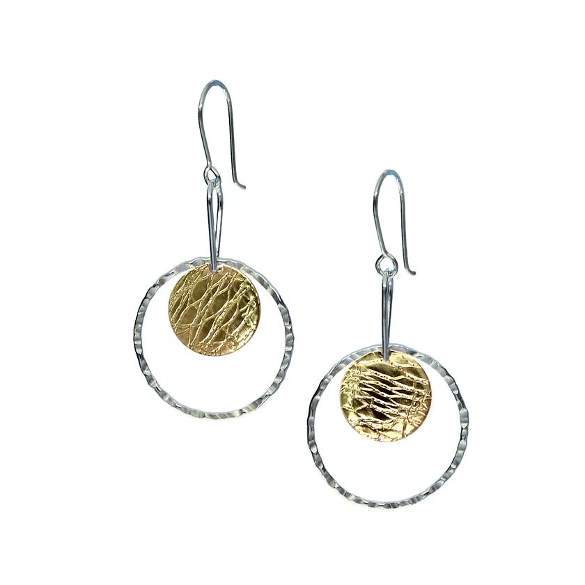 Ring and Disc Earrings