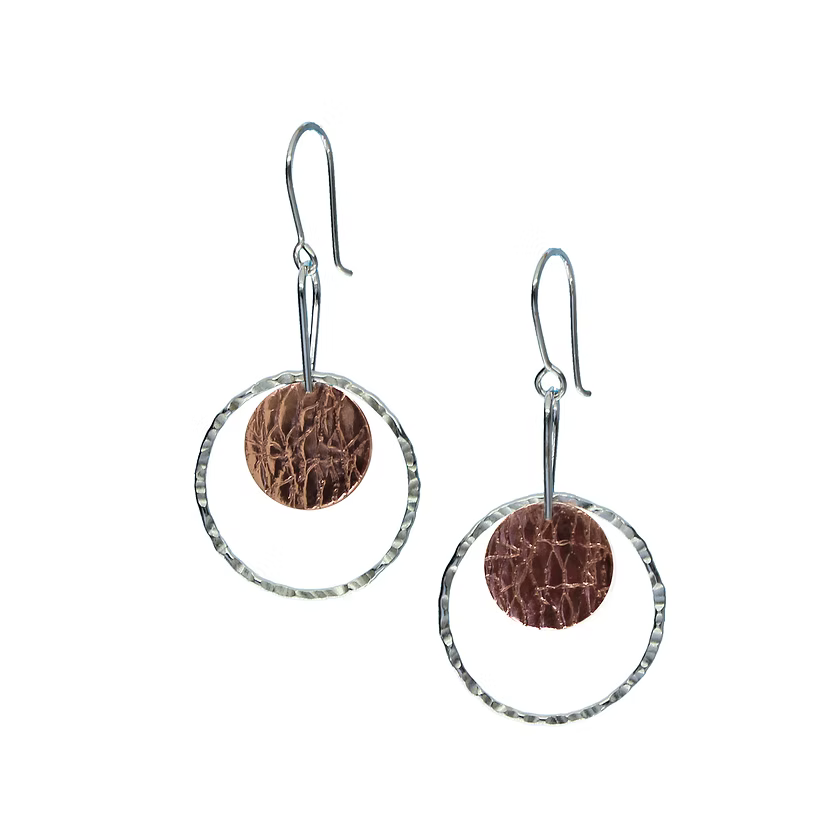 Ring and Disc Earrings