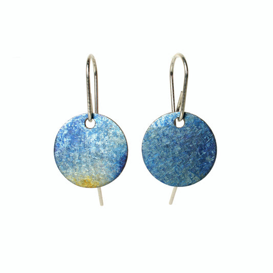 Small Crystalline Titanium Earrings