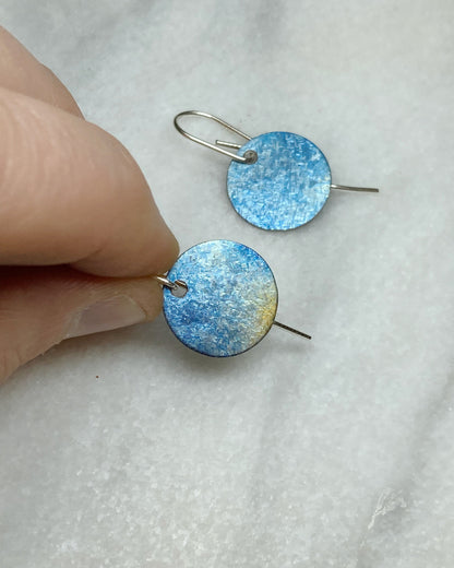 Small Crystalline Titanium Earrings