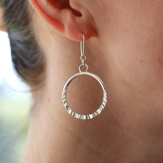 Textured Hoop Earrings