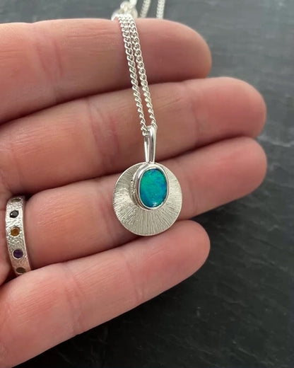 Australian Opal Aura Necklace